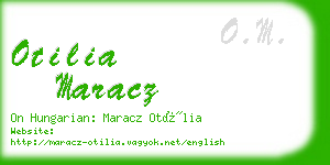 otilia maracz business card